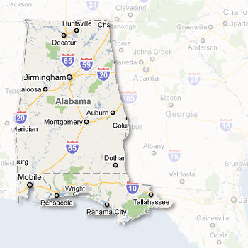 Walker Express Delivery area, Birmingham AL, Alabama, Nationwide